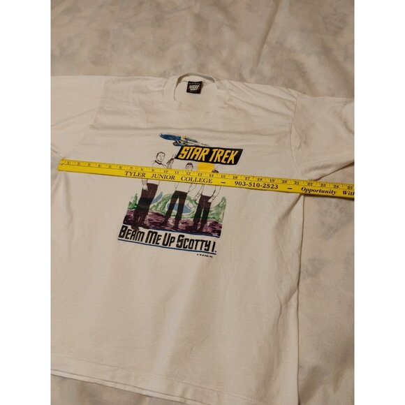 Vintage Star Trek Beam Me Up Scotty T-shirt XL Screen Stars Best Single Stitch - Picture 9 of 12
